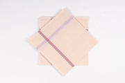 Peach Cotton Handkerchif with Brown Border