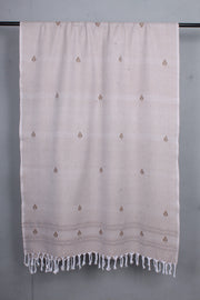 Ecru Shawl with Butis