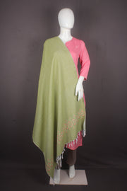 Handwoven Cotton Plaine Handembroidery Shawl