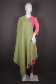 Handwoven Cotton Plaine Handembroidery Shawl