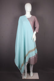 Handwoven Cotton Plaine Handembroidery Shawl