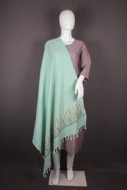 Handwoven Cotton Plaine Handembroidery Shawl