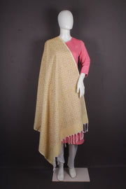 Gold Orange Jacquard Shawl