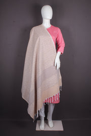 Cream Jacquard Shawl