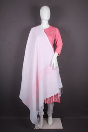Peach Jacquard Shawl