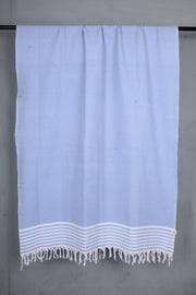 Handwoven Cotton Blue Shawl
