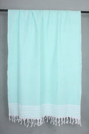 Handwoven Cotton Sea Green Shawl