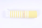 Yellow Towel with White Stripes