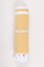 Yellow Towel with White Striped