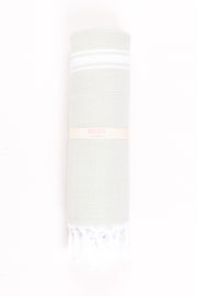 Gray Ultra Soft Bath Towel with White Lining
