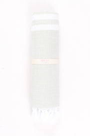 Gray Ultra Soft Bath Towel with White Lining