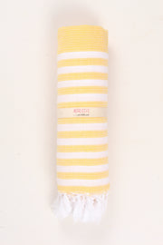 Turmeric Yellow Ultra Soft Bath Towel with White Lining