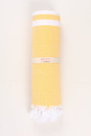 Lemon Yellow Ultra Soft Bath Towel with White Lining