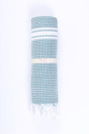 Sacramento Green Towel with White Striped