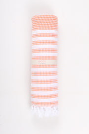 Pink Towel with White Striped