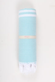 Sea Green Towel with White Striped