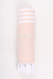 Baby Pink Towel with White Striped