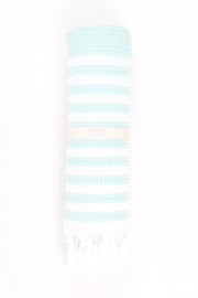 Sea Green Ultra Soft Bath Towel with White Lining