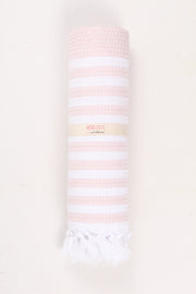 Peach Ultra Soft Bath Towel with White Lining