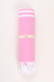 Baby Pink Ultra Soft Bath Towel with White Lining