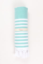 Pine Green Ultra Soft Bath Towel with White Lining