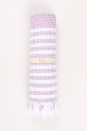 Purple Ultra Soft Bath Towel with White Lining