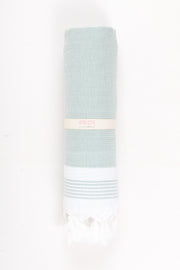Green Ultra Soft Bath Towel with White Lining
