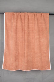 Orange Terry Towel with White Border
