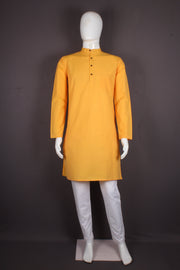 Mustard Yellow Full Sleeves Long Kurta