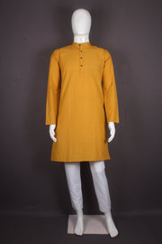 Mustard Yellow Full Sleeve Long Kurta
