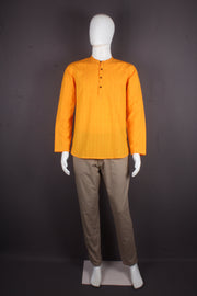 Handwoven Cotton Half Slevees Short Kurta