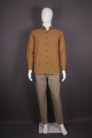 Men's Coke Brown Full Sleeves Shirt