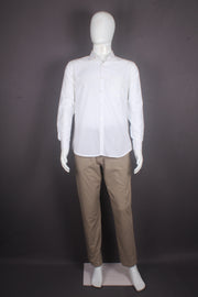 Men's White Full Sleeves Shirt and Striped
