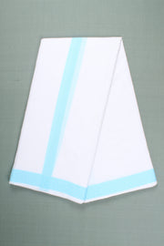 Handwoven Cotton Dhoti Dupatta Set with Dobby Border