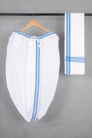 Handwoven Cotton Bal Dhoti & Dupatta Set