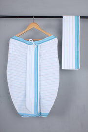 Handwoven Cotton Bal Dhoti & Dupatta Set