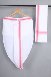 Handwoven Cotton Bal Dhoti & Dupatta Set
