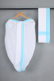 Handwoven Cotton Bal Dhoti & Dupatta Set