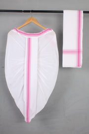 Handwoven Cotton Bal Dhoti & Dupatta Set
