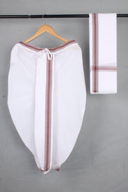 Handwoven Cotton Bal Dhoti & Dupatta Set
