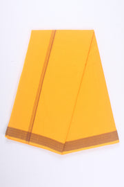 Handwoven Cotton Dhoti Dupatta Set with Dobby Border