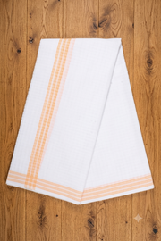 Handwoven Cotton Dhoti Dupatta Set with Self Line
