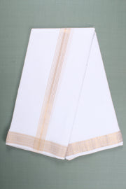 Handwoven Cotton Dhoti Dupatta Set with Dobby Border