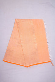 Orange and Golden Zari Jacquard Dhoti Dupatta