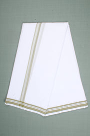 Olive Green stripe Dhoti Dupatta Set