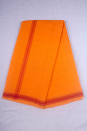 Orange Dhoti Dupatta with Red Border