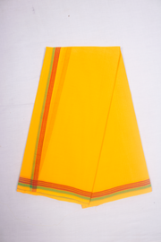 Yellow Dhoti Dupatta with Red and Green Border