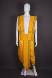 Handwoven Cotton Dhoti & Dupatta Set