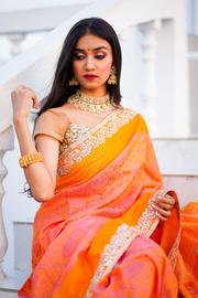 Wedding Saree Orange