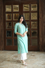 Light Green Long Kurti